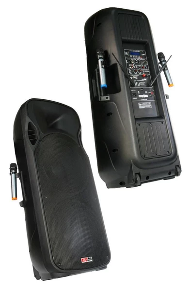 Lastvoice LS-P1515 Mikrofonlu Şarjlı Taşınabilir Portatif Kule Ses Sistemi Seti 2x15 İnç 1700W Yüksek Kalite - 4