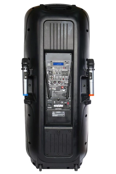 Lastvoice LS-P1515 Mikrofonlu Şarjlı Taşınabilir Portatif Kule Ses Sistemi Seti 2x15 İnç 1700W Yüksek Kalite - 2