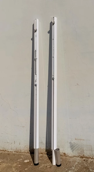 Adelinspor Diamond Alüminyum Voleybol Tenis Badminton Ortak Direk Sabit Ankrajlı