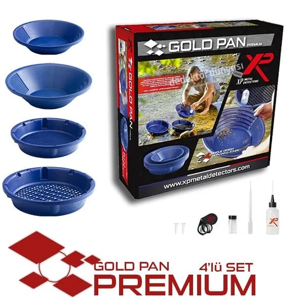 XP GOLD PAN PREMIUM ALTIN ELEME SETİ (4'LÜ SET)