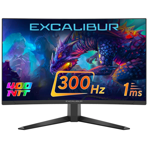 Casper Excalibur E27FVC-E 27" 300HZ 1MS 400NIT Fast VA Curved HDR10 Oyuncu Monitörü