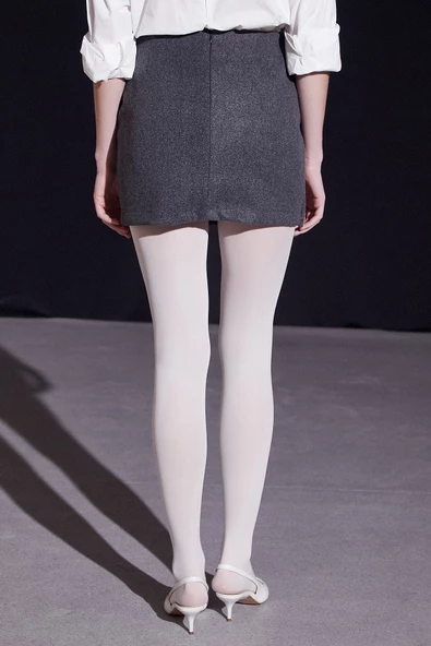 Önü Katlı Kaşe Etek Antirasit - Resim 3