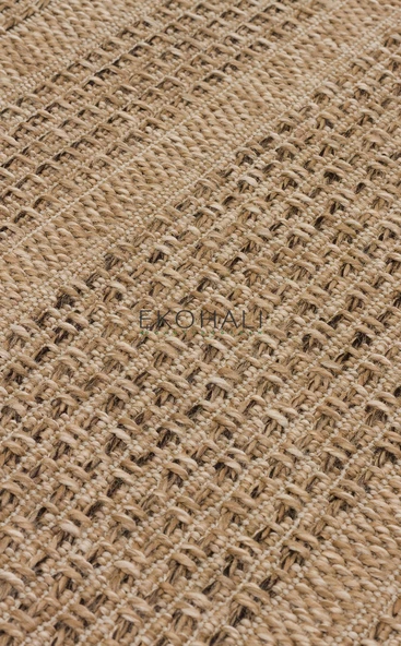 Salda Koleksiyonu iç ve Dış Mekan Kullanımına Uygun Jüt Görünümlü Yumuşak Dokulu Sisal Kilim SLD 01 Natural - 4