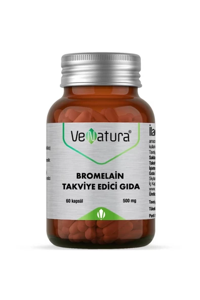 Venatura Bromelain Takviye Edici Gıda 60 Kapsül ürün görseli 1