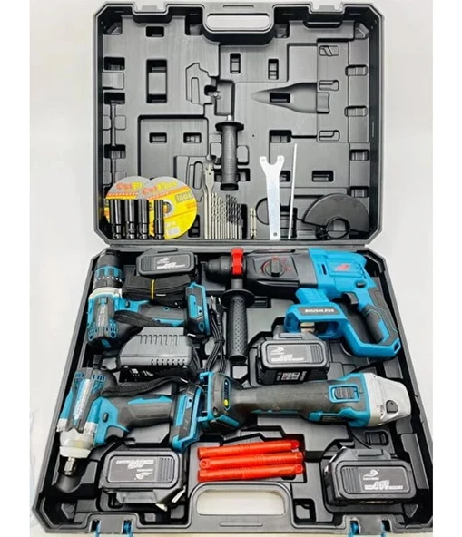 Dawreek 4 lü Set Somun Sıkma + Şarjl Hilti̇ + Şarjlı Spral + Çeli - 3