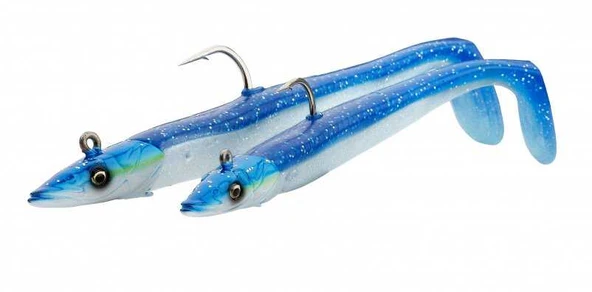 Savage Gear Sandeel V2 15.5 cm 46 gr 2+1  Green Silver - 3