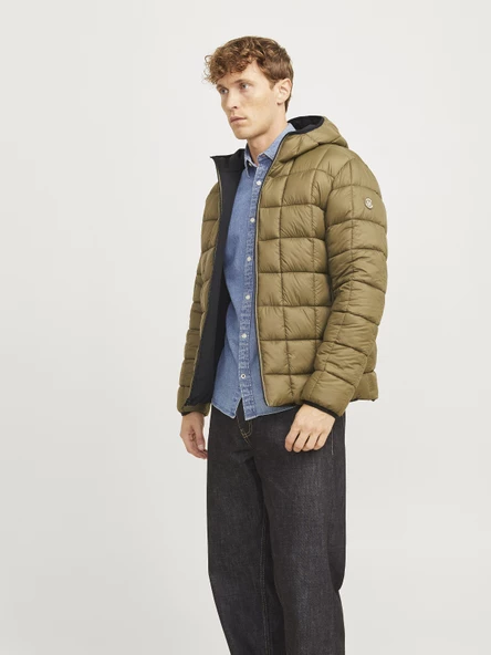 JACK JONES Erkek Rüzgar Geçirmez Çift Taraflı Mont 12259367 - 5