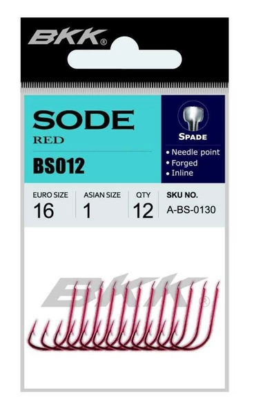 BKK Sode Red Diamond Olta İğnesi  16 12 Pcs