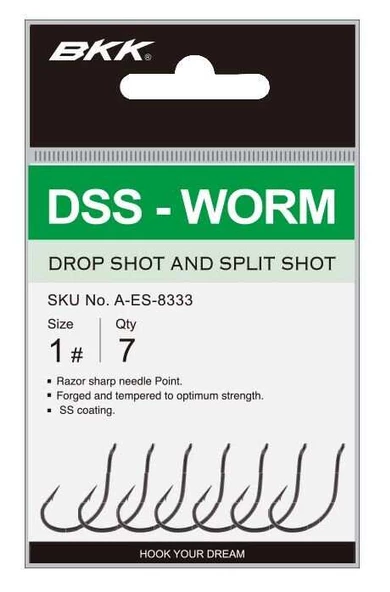 BKK DSS- Worm Olta İğnesi  2/0 6 Pcs