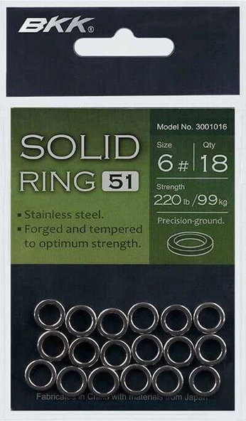 BKK Solid Ring-51  7 16 Pcs