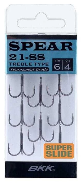 BKK Spear-21 SS Üçlü Olta İğnesi  14 8 Pcs