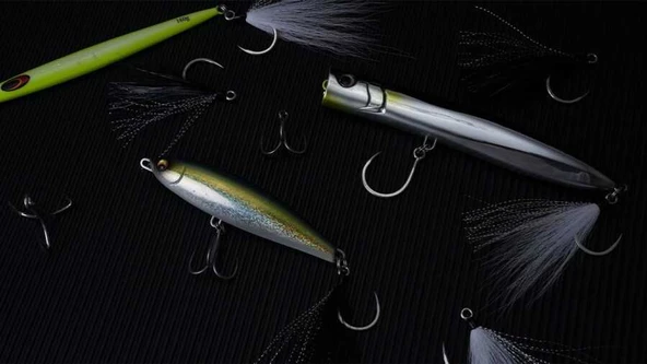 BKK Lone Diablo BT- Black Bucktail Olta İğnesi  2/0 - 3
