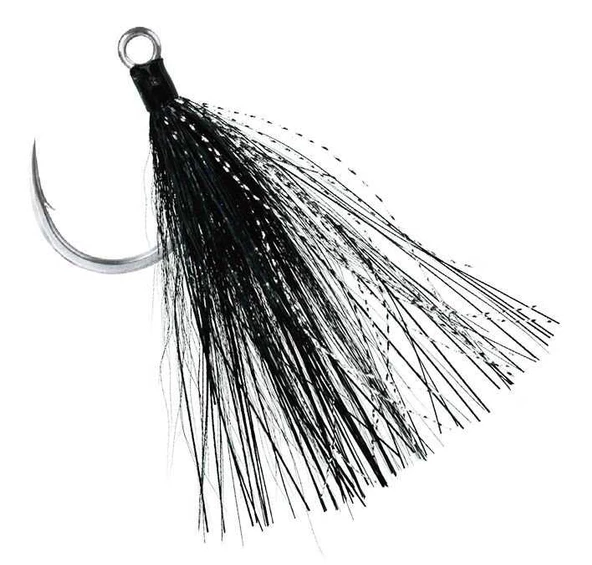 BKK Lone Diablo BT- Black Bucktail Olta İğnesi  3/0 - Resim 2