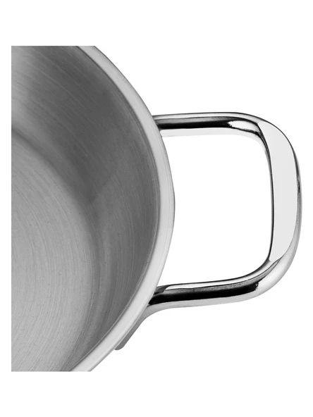 Nehir Silver İndüksiyon Uyumlu Çelik Kapaksız Omlet Sahan Set 16-18-20cm - 4