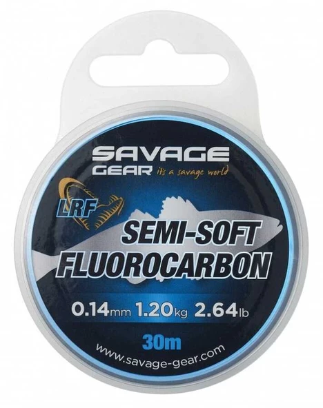 Savage Gear Semi-Soft Fluorocarbon Lrf 30 M Clear  0.14 MM 1.2 KG 2.64 LB