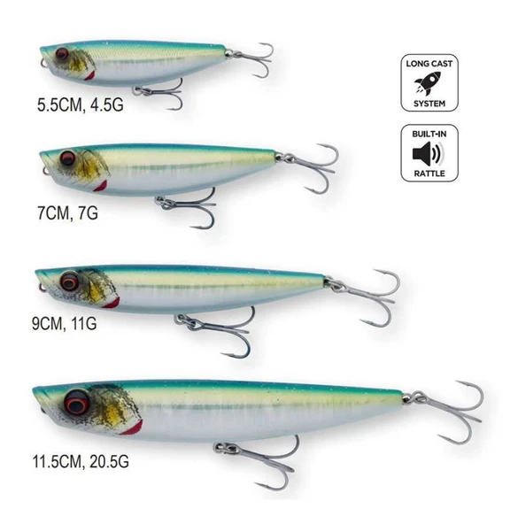 Savage Gear Pop Walker 2.0 9 cm 11 gr F  Snow Sardine - Resim 3