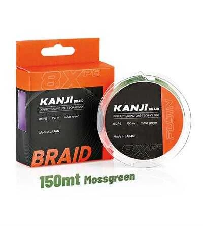Fujin Kanji 8X 150MT Moss Green Pe Line  0.165mm