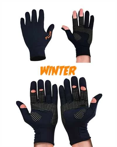 Fujin Pro Angler Winter Gloves Black L/XL