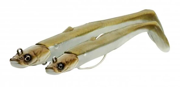 Savage Gear Sandeel V2 Weedless 11.5 cm 22 gr 2+1  Pink Pearl Silver - 3