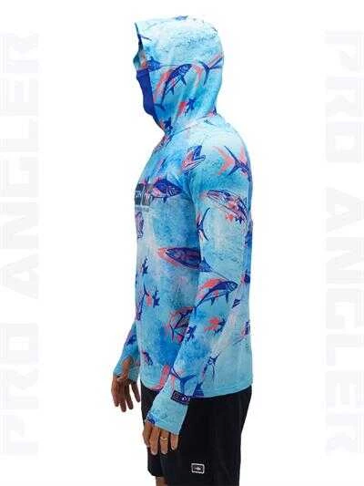 Fujin Pro Angler S24 Buff&Hoodie Echo Fish XLarge (XL) - 3