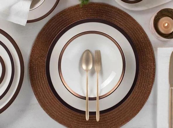 Porland Copper Line 27 Parça Yemek Takımı ürün görseli 1