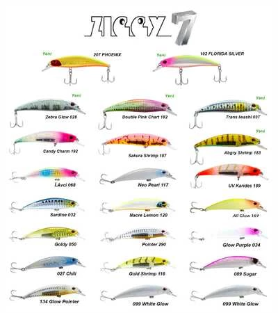 Fujin Ziggy7  70mm 9.6gr Sinking LRF Maket Balık  189 UV Karides