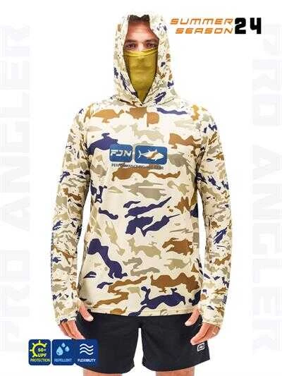 Fujin Pro Angler S24 Buff&Hoodie Natural Camo  XXXLarge