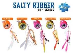 Fujin Salty Rubber 40gr SR Serisi Tai Rubber Set  03 Orange Gold 3D SR-10