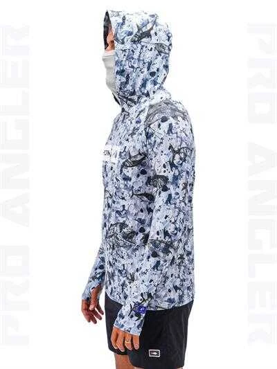 Fujin Pro Angler S24 Buff&Hoodie Black Fish Small (S) - 3