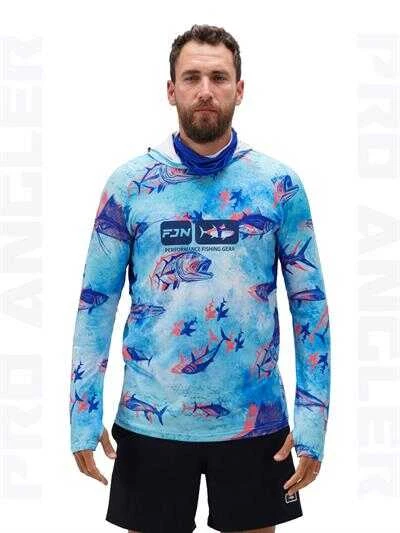 Fujin Pro Angler S24 Buff&Hoodie Echo Fish XLarge (XL) - 2