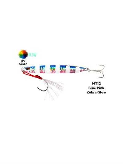 Fujin Metal Cast 20gr Light Jig Metal Yem  MT20 Gold Pink Zebra Glow - Resim 3