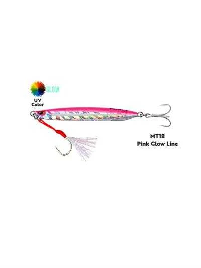 Fujin Metal Cast 20gr Light Jig Metal Yem  MT20 Gold Pink Zebra Glow - Resim 9