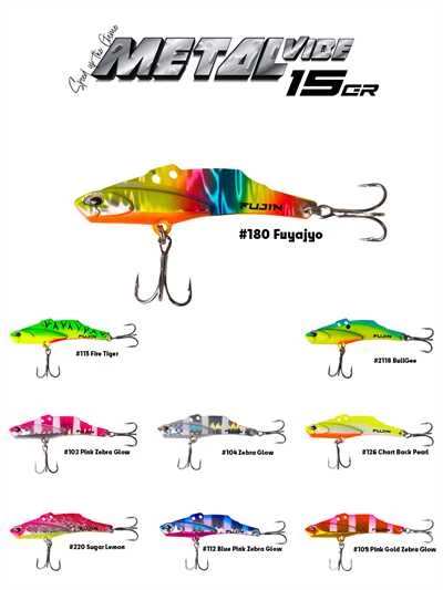 Fujin Metal Vibe 55mm 15gr Vibrasyon  112 Blue Pink Zebra Glow