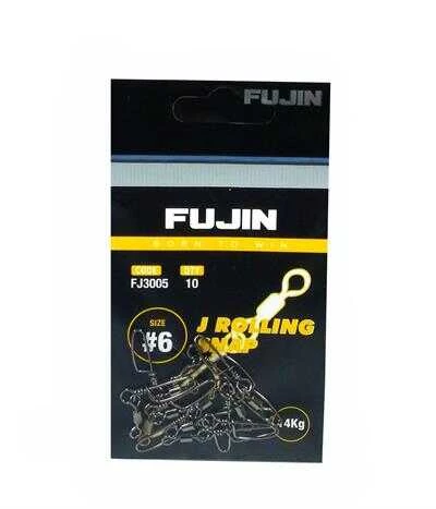 Fujin J Rolling Snap Bilyalı Kilitli Klips Black Nickel  3 no