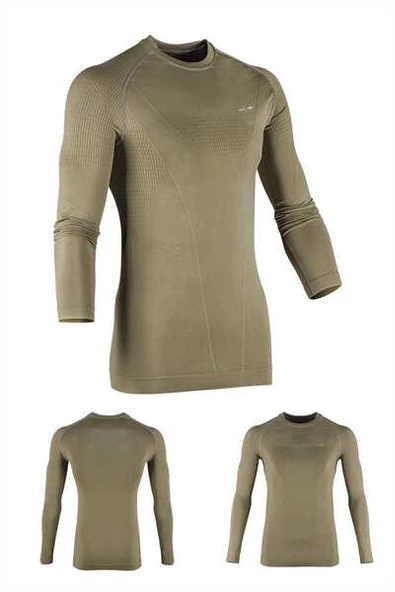 Fujin Seamless Termal İçlik Khaki Üst  XXXLarge