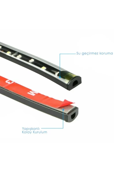 Ayak Altı Led 12 Ledli Lamba Sese Duyarlı Led Müziğe Duyarlı Led - 7