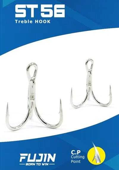 Fujin ST56 Üçlü Maket Balık İğnesi Nickel  2 no - 1