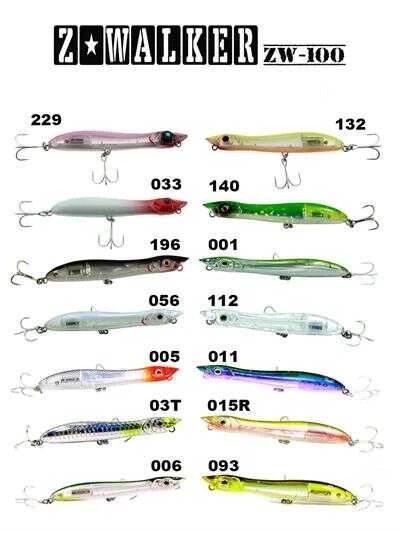 Fujin Z-Walker 100mm 11gr Su Üstü Maket Balık  011 Illusion