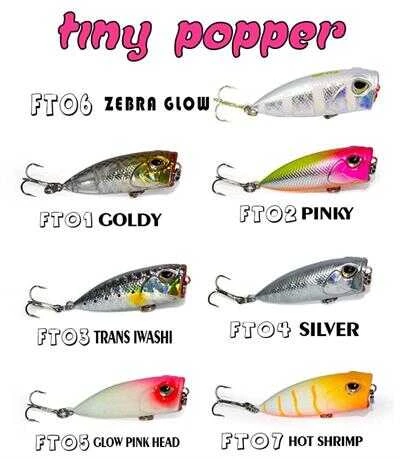 FUJIN Tiny Popper Mini LRF Popper  FT06 ZEBRA GLOW