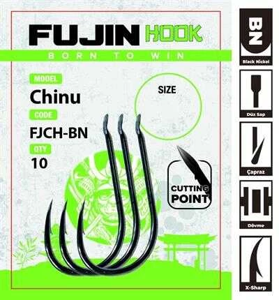 Fujin Chinu Çapraz Deliksiz Olta Kancası  6 no