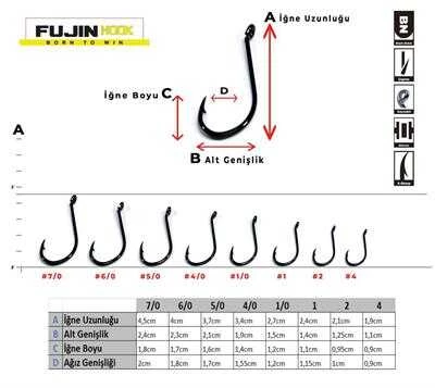 Fujin SSW Delikli Kaynaklı Çapraz  Octopus Kancası  2 no - 2