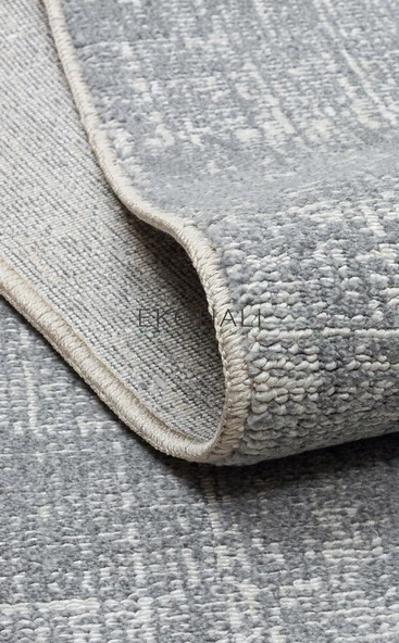 Kalahari Koleksiyonu Sade ve Şık Halı KLH Plain Grey - 5