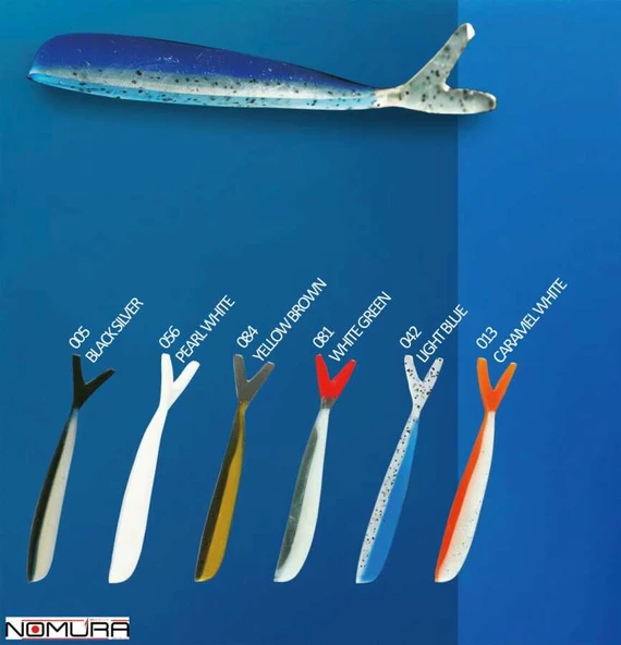 Nomura Orgınal Double Taıl 7,5cm 2.1g 10 Adet Sahte Balık  056