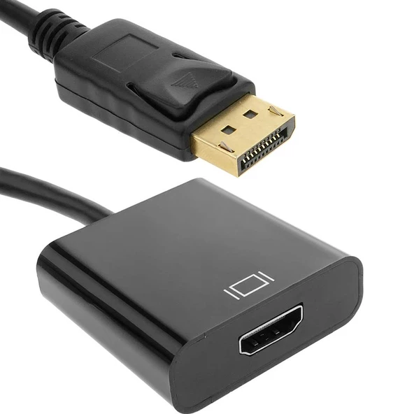 DISPLAY PORT TO HDMI DİŞİ 10 CM ÇEVİRİCİ KABLO (4776)