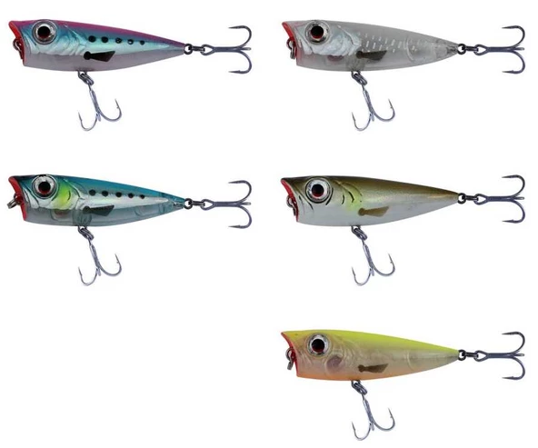 Savage gear 3D Minnow Pop Walker 43 3g Sahte Balık  03-White Flash