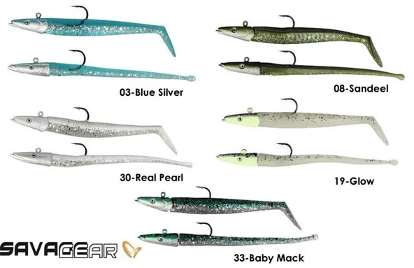 Savage gear Sandeel And Slug 10 cm 10 gr 4+2 Adet  30-Real Pearl - 2