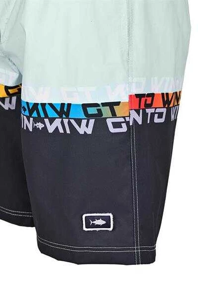 Fujin Pro Angler Board Short Mayo Anthracite Turquoise  Large (L) - 6