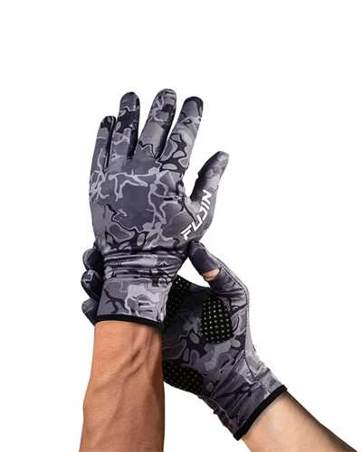 Fujin Pro Angler Winter Gloves Black Camo M/L - 2