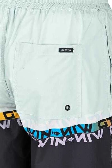 Fujin Pro Angler Board Short Mayo Anthracite Turquoise  Large (L) - 7