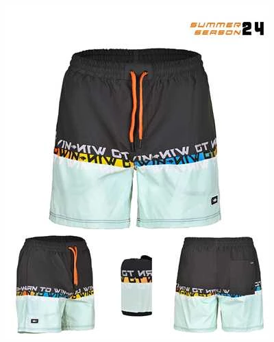 Fujin Pro Angler Short Mayo Anthracite Turquoise  Large (L)